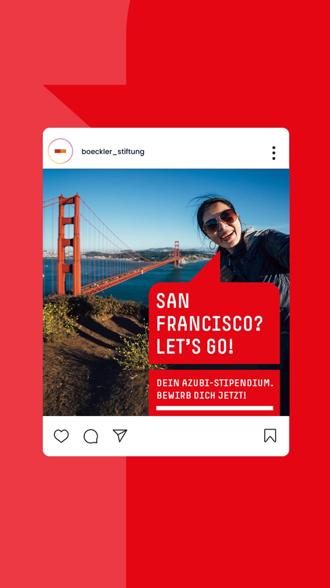 Social Media Motiv der Stipendienkampagne Talente in der beruflichen Bildung der Hans-Böckler-Stiftung